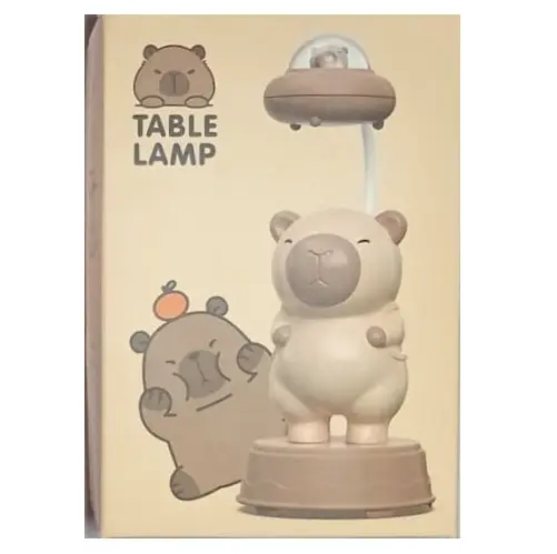 LAMPARA CAPIBARA CON SACAPUNTAS OVNI