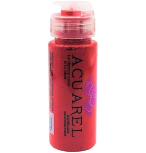 ACRILICO DECORATIVO 60CC ROJO FLUO