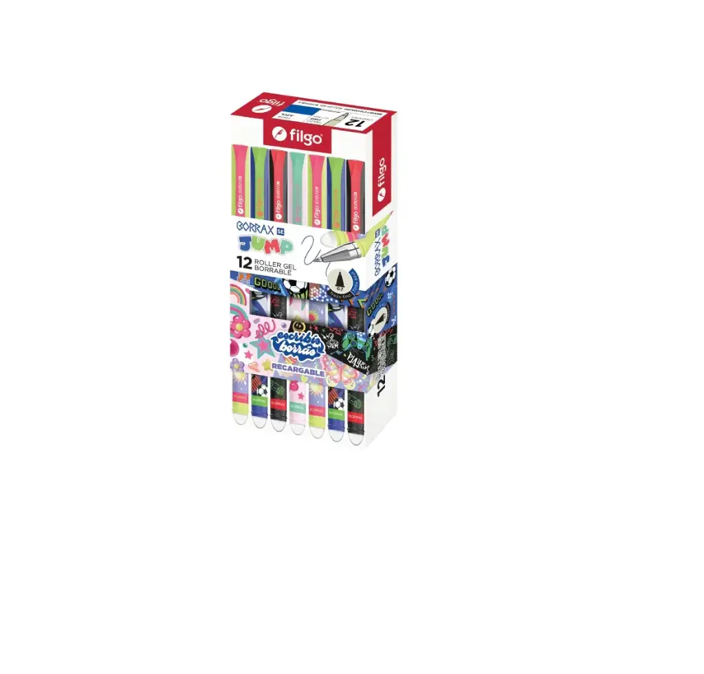 BOLIGRAFO BORRABLE ROLLER GEL BORRAX JUMP AZUL FILGO