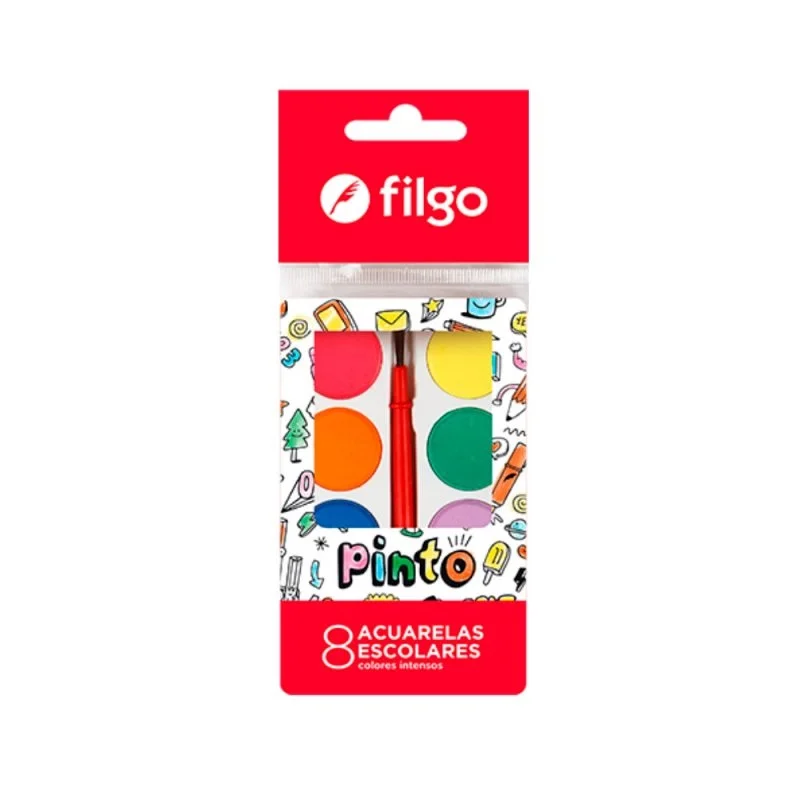 ACUARELA 8 COLORES FILGO