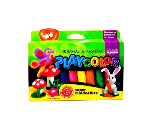 PLASTILINA X10 UNIDADES PLAYCOLOR