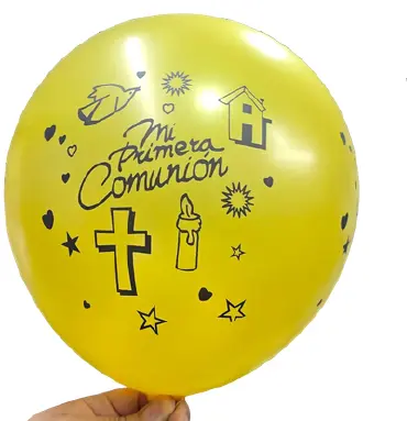 GLOBOS LATEX MI COMUNIÓN 10 UNIDADES