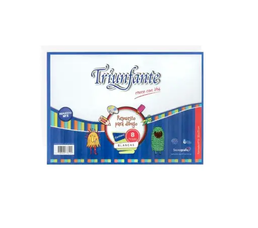 [LIB456] BLOCK DIBUJO N5 BLANCO TRIUNFANTE