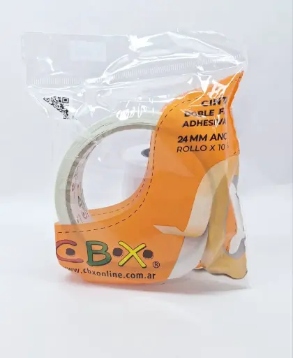 [LIB657] CINTA ADHESIVA DOBLE FAZ 24MMX10MTS CBX