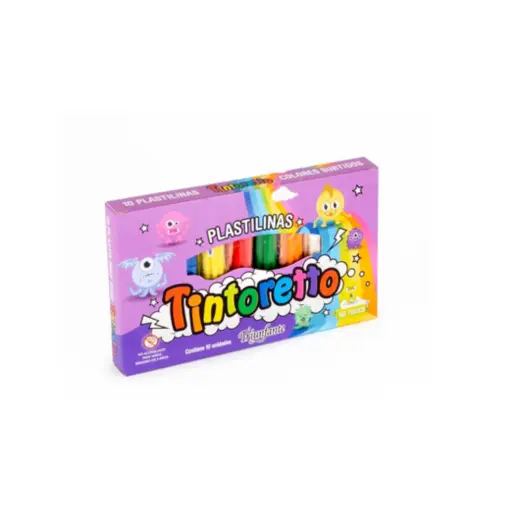 [LIB750] PLASTILINA 20GR 10U TINTORETTO
