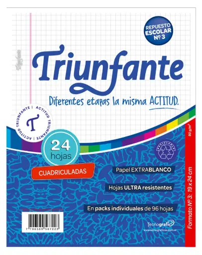 [LIB852] REPUESTO 24H TRIUNFANTE CUADRICULADO