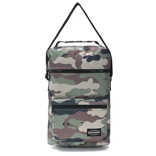 BOLSO MATERO CAMUFLADO MILITAR CIERRE NEGRO